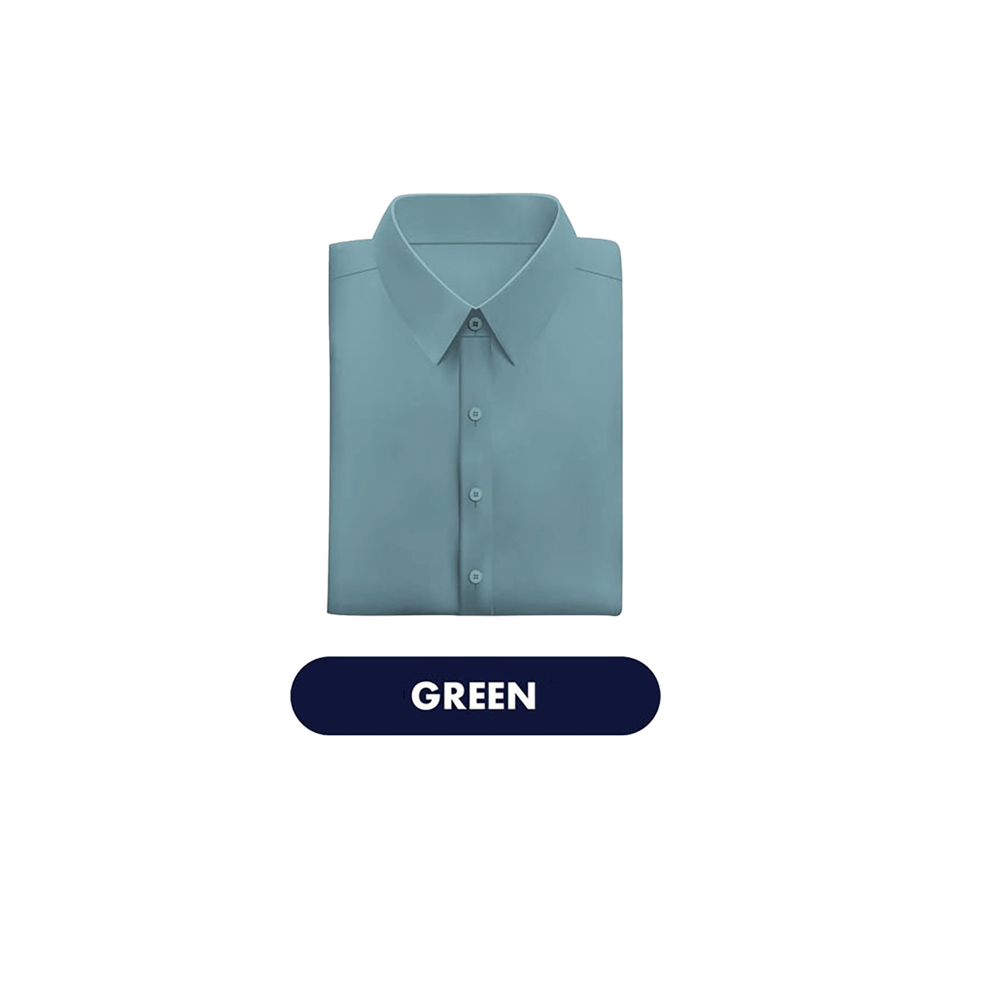 Chemise verte en fibre de bambou de luxe