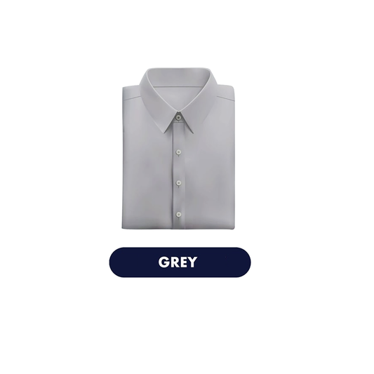 Grey Stain Repellent Sustainable Solid Shirts