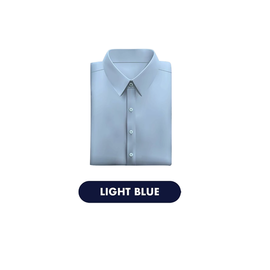 Light Blue Stain Repellent Sustainable Solid Shirts