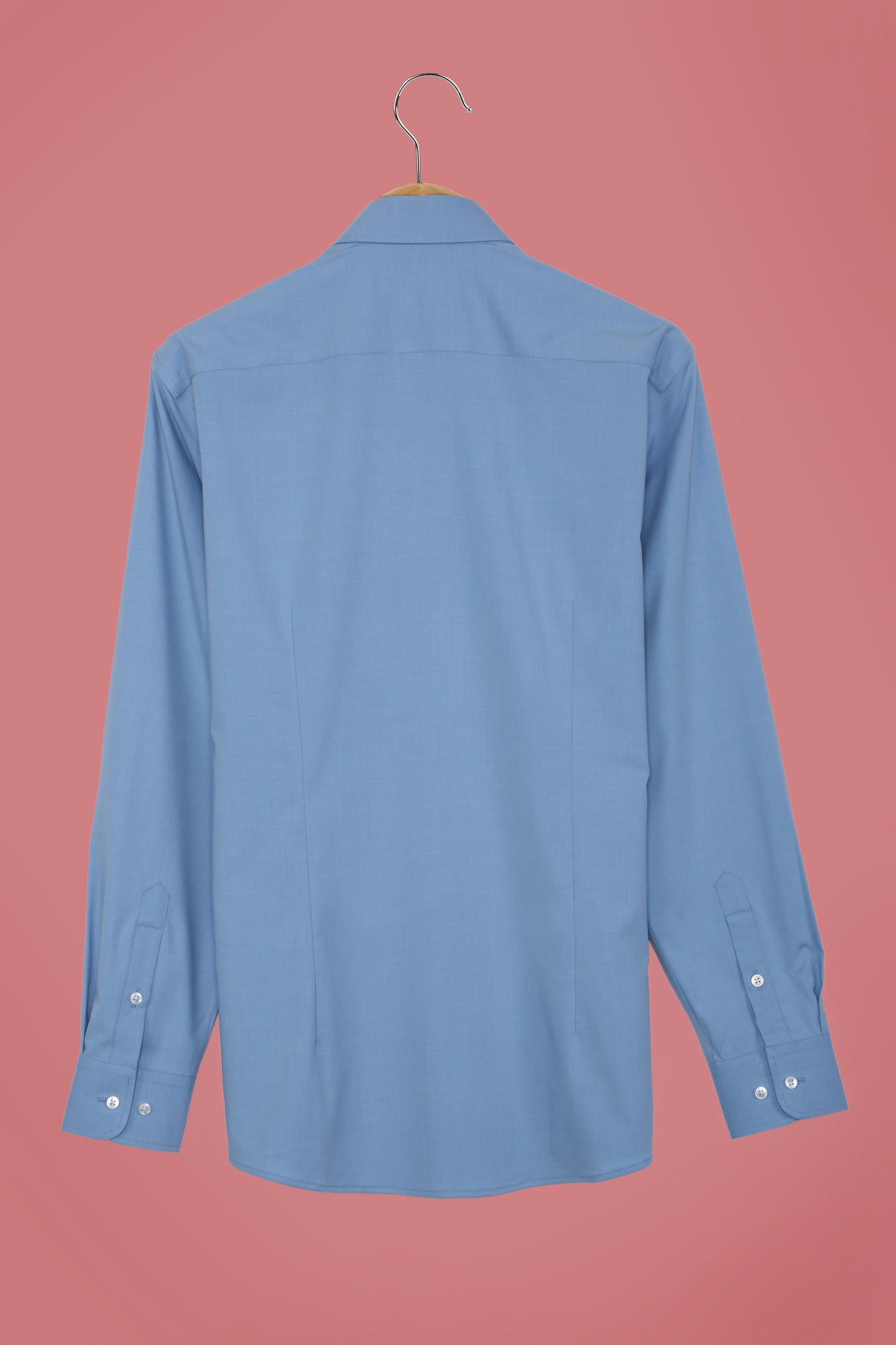 Blue Grey Stain Repellent Sustainable Solid Shirts