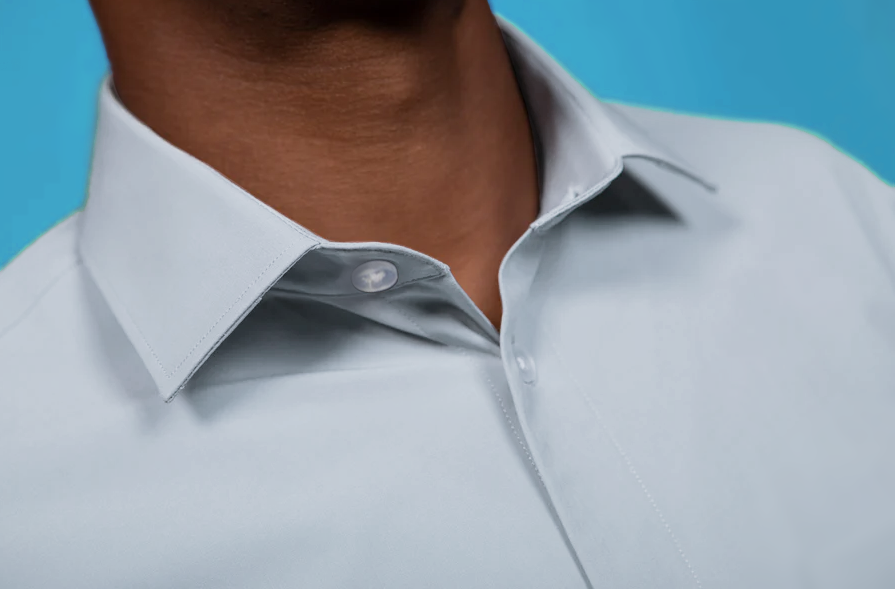 Light Blue Stain Repellent Sustainable Solid Shirts