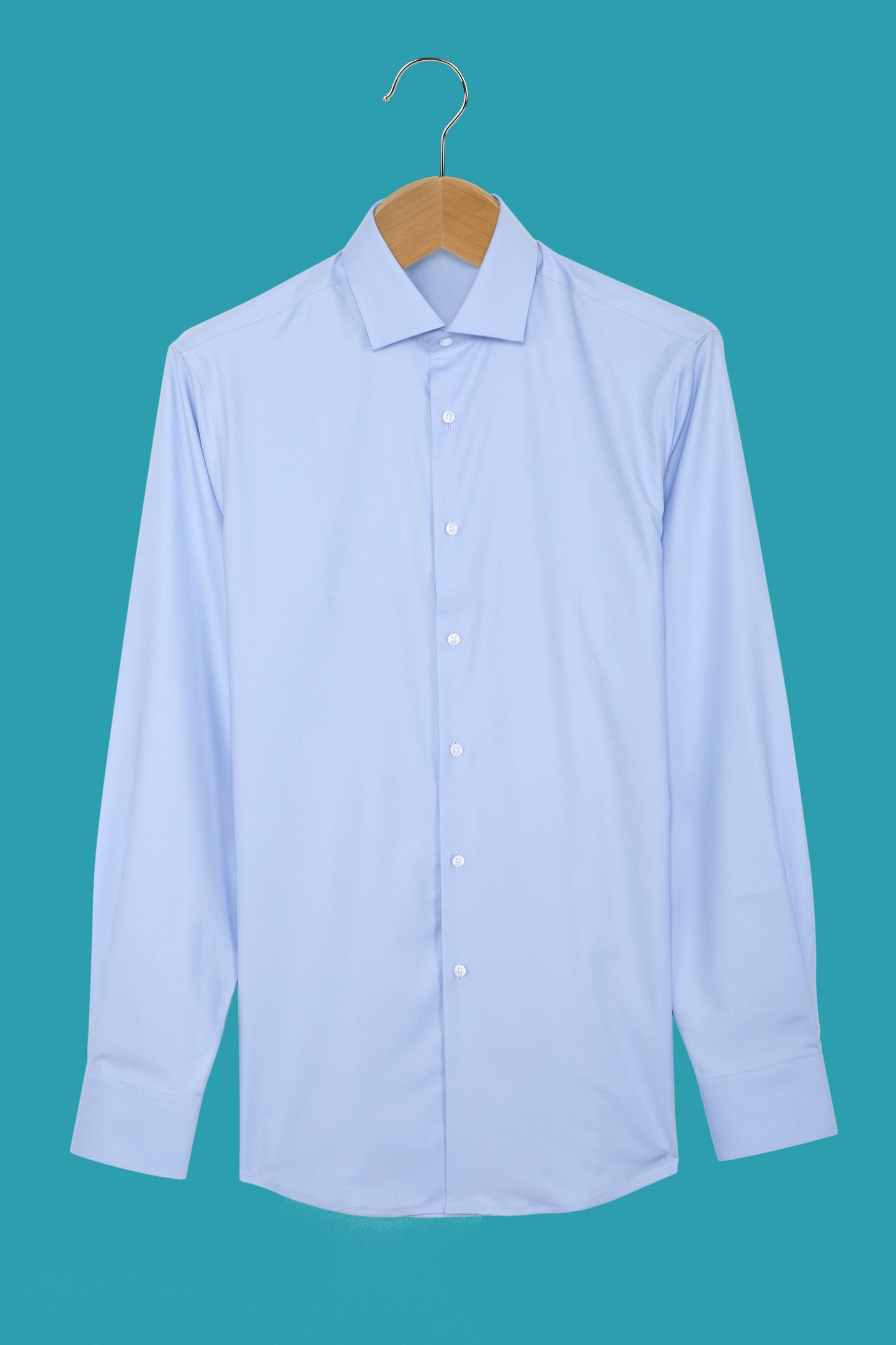 Light Blue Stain Repellent Sustainable Solid Shirts