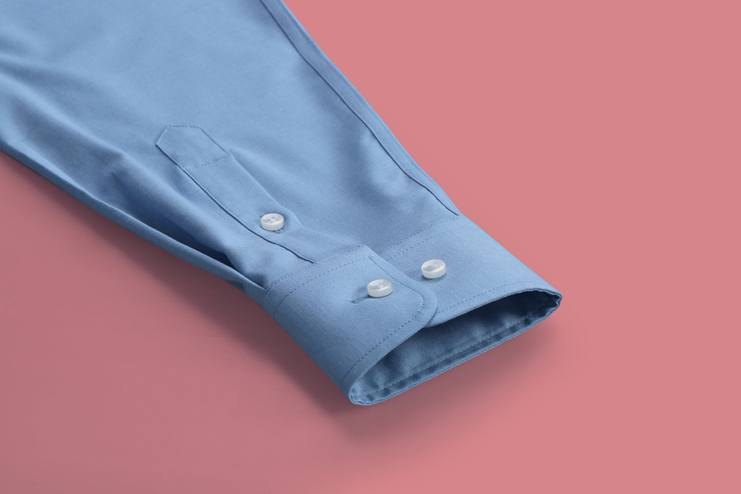 Blue Grey Stain Repellent Sustainable Solid Shirts